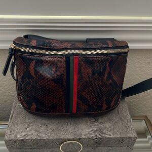 CLARE V ANIMAL PRINT BELT BAG/FANNY PACK